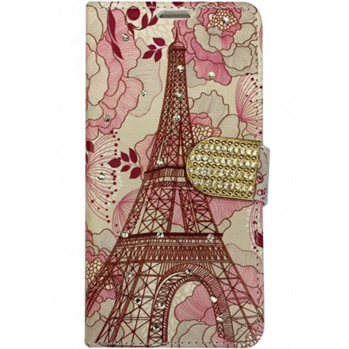 iPhone 13 Premio Wallet Diamond Eiffel Tower